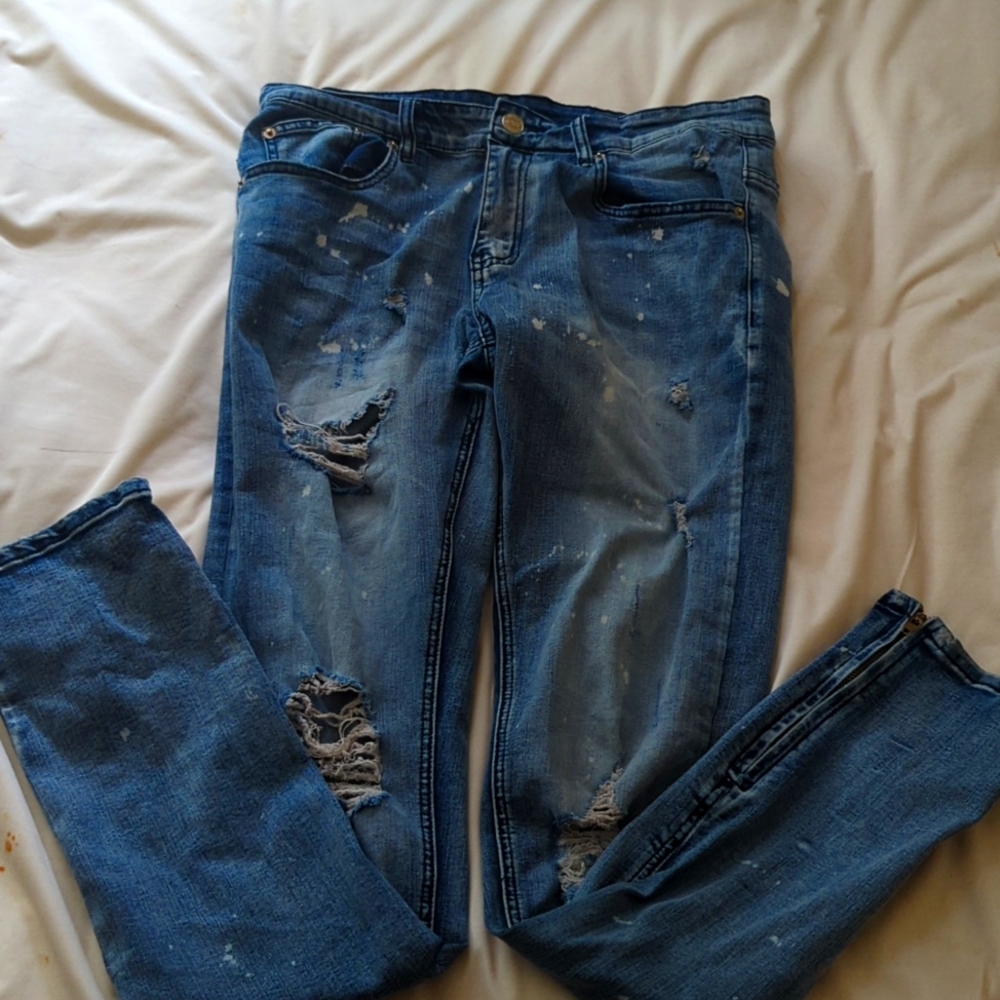 Young and reckless blue jeans